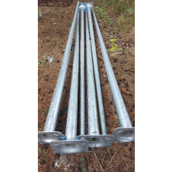 Słup stalowy stożkowy okragły 4m gr 3mm CC4000/60/104/3/1:11